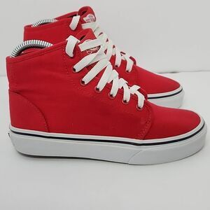 Vans Kids High-Top Red Sneakers